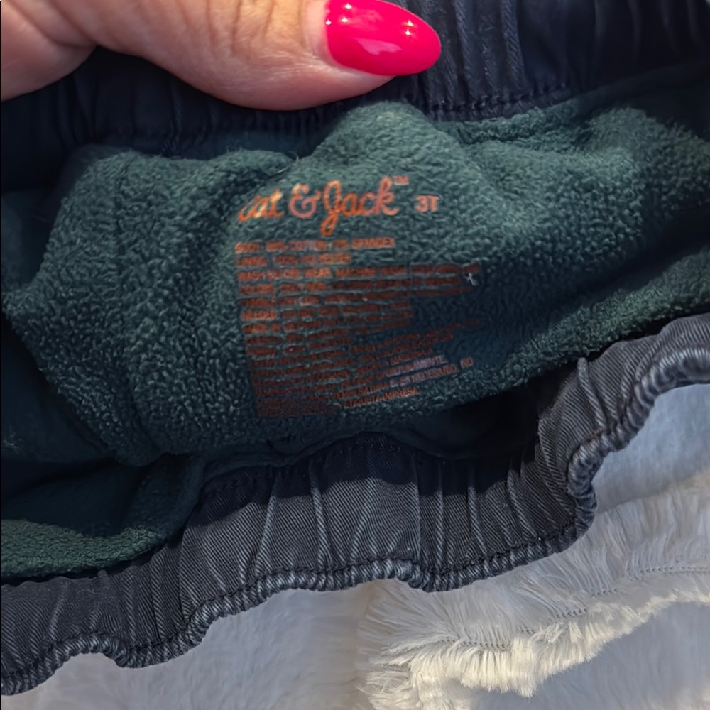 Cat & Jack kids thermal pants in Navy Blue - Picture 3 of 6